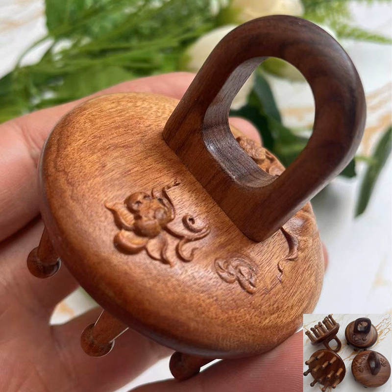 Wooden Mushroom Shape Massager Gua Sha Scraping Comb