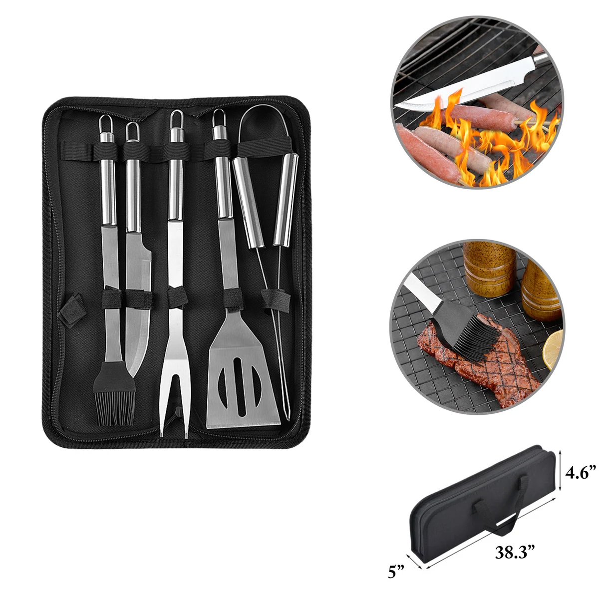 MOQ25 Stainless Steel BBQ Camping Tool Set 1