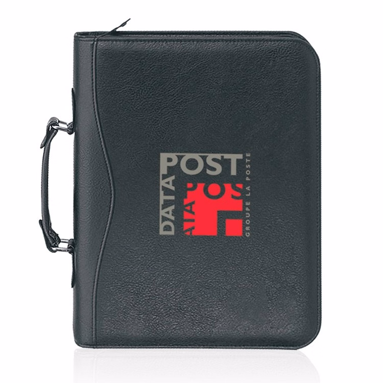 Executive Binder 3-Ring Zip Portfolio w/Handle