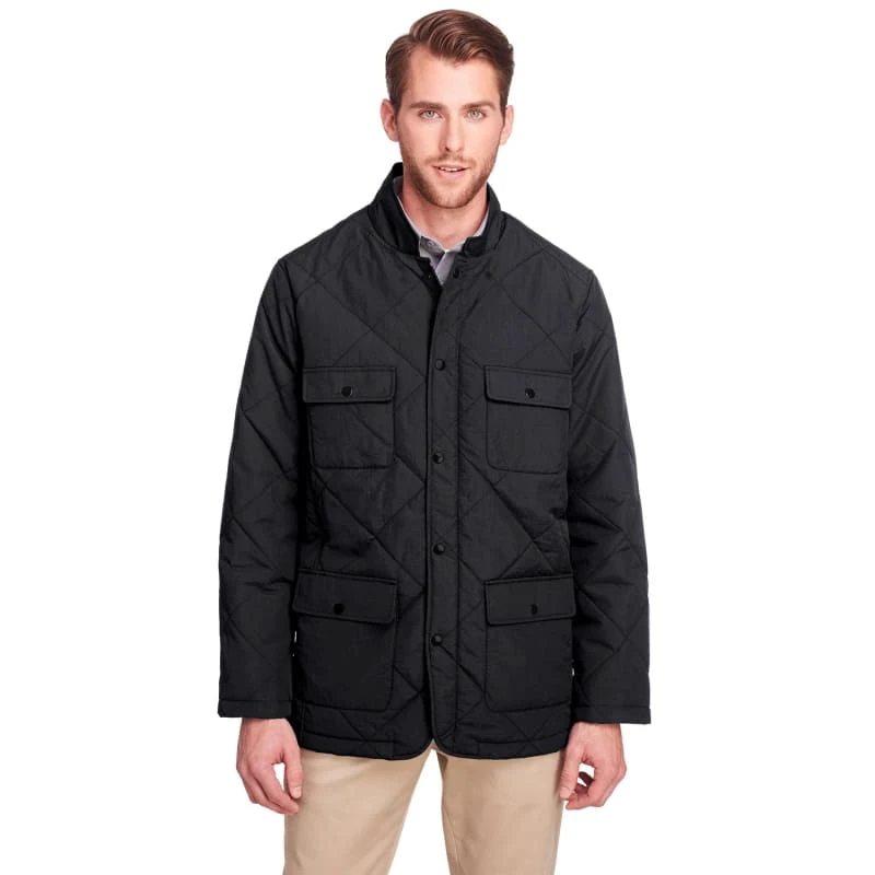 UltraClub Men's Dawson Quilted Hacking Jacket 1