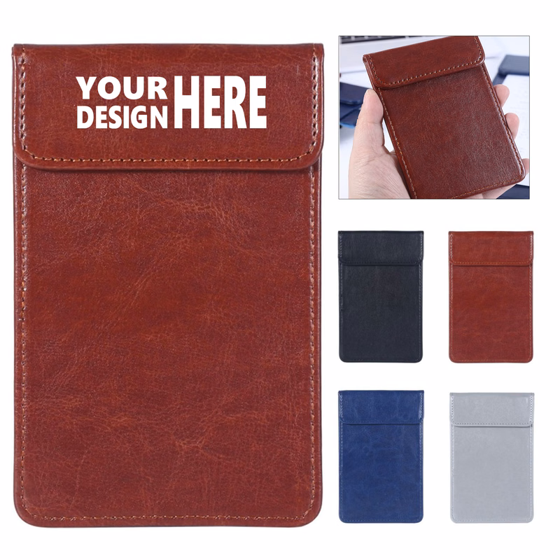Magnetic Leather Menu Holder Stand - Order Pad Clipboard