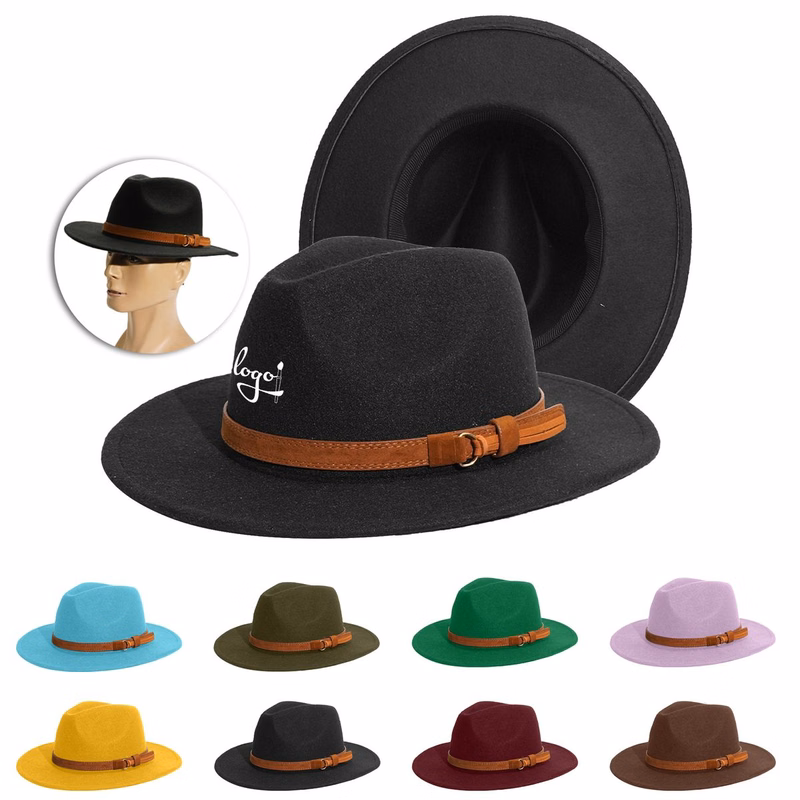 Vintage Wide Brim Fedora Hat