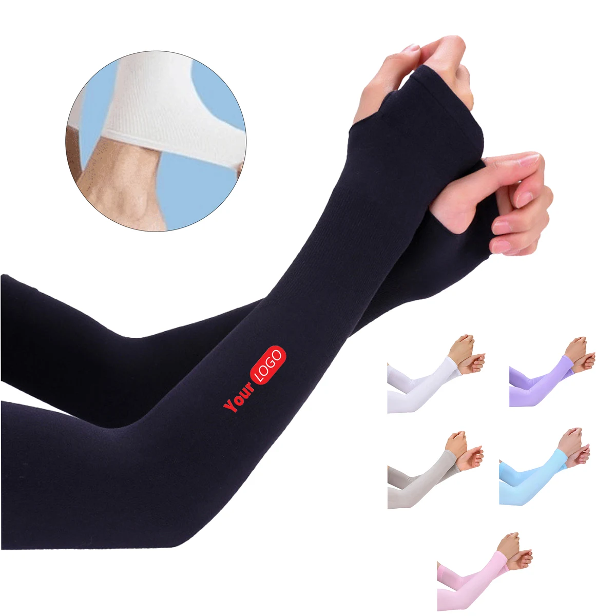 Ice Silk Arm Sleeves for Summer 1