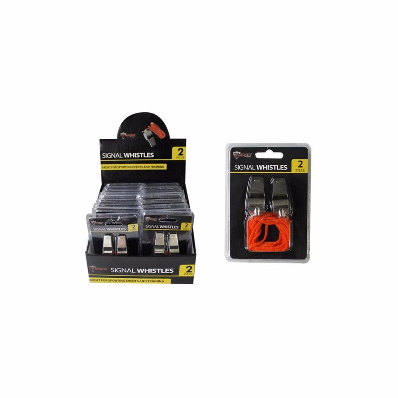 Sports Whistles Red 2 Pack