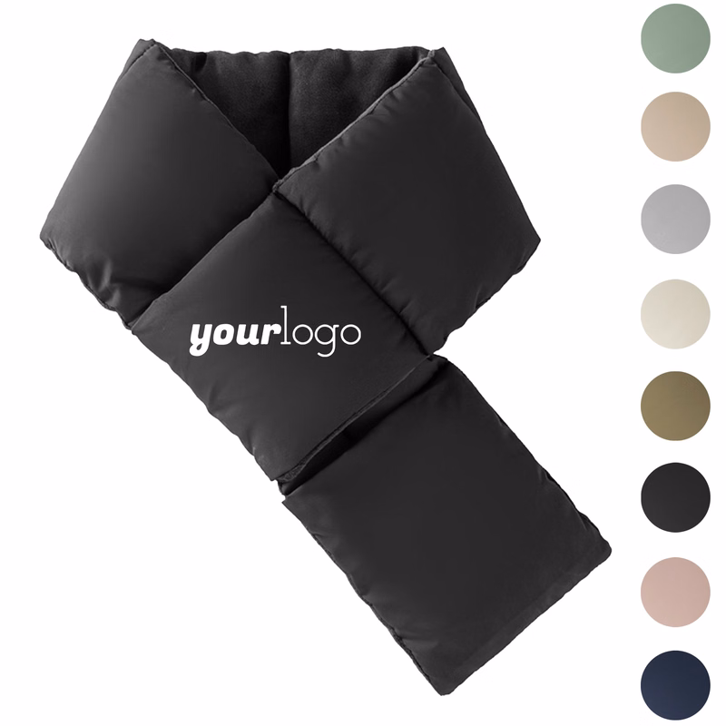 Lightweight Insulated Down Scarf with Handy Pocket