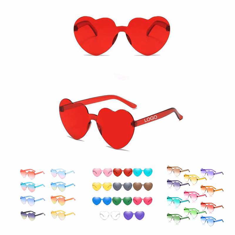 Candy Colors Heart Sun Glasses