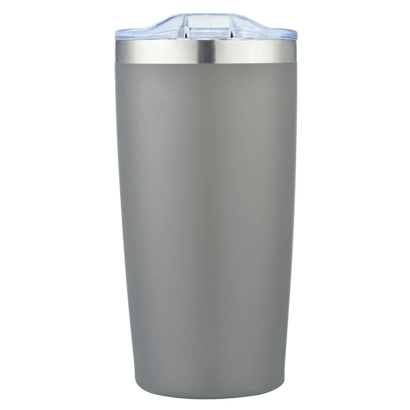 20oz. Stainless Steel Hot / Cold Beverage Tumbler with Slide Lid 1