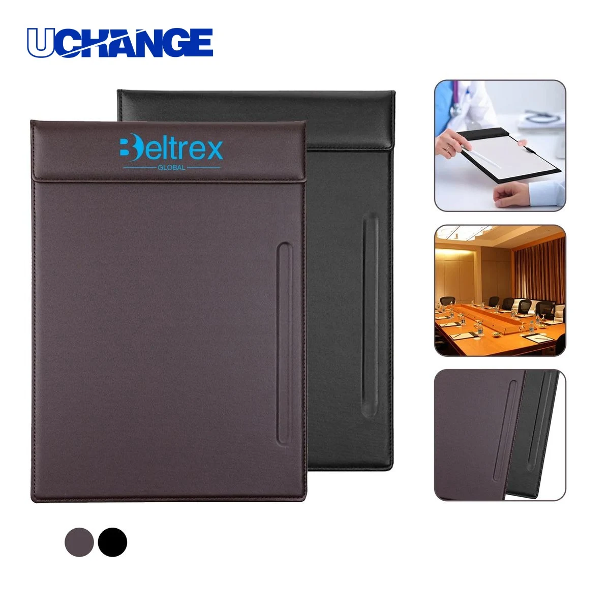 PU Leather Clipboard Board A4 Smooth Finish 1