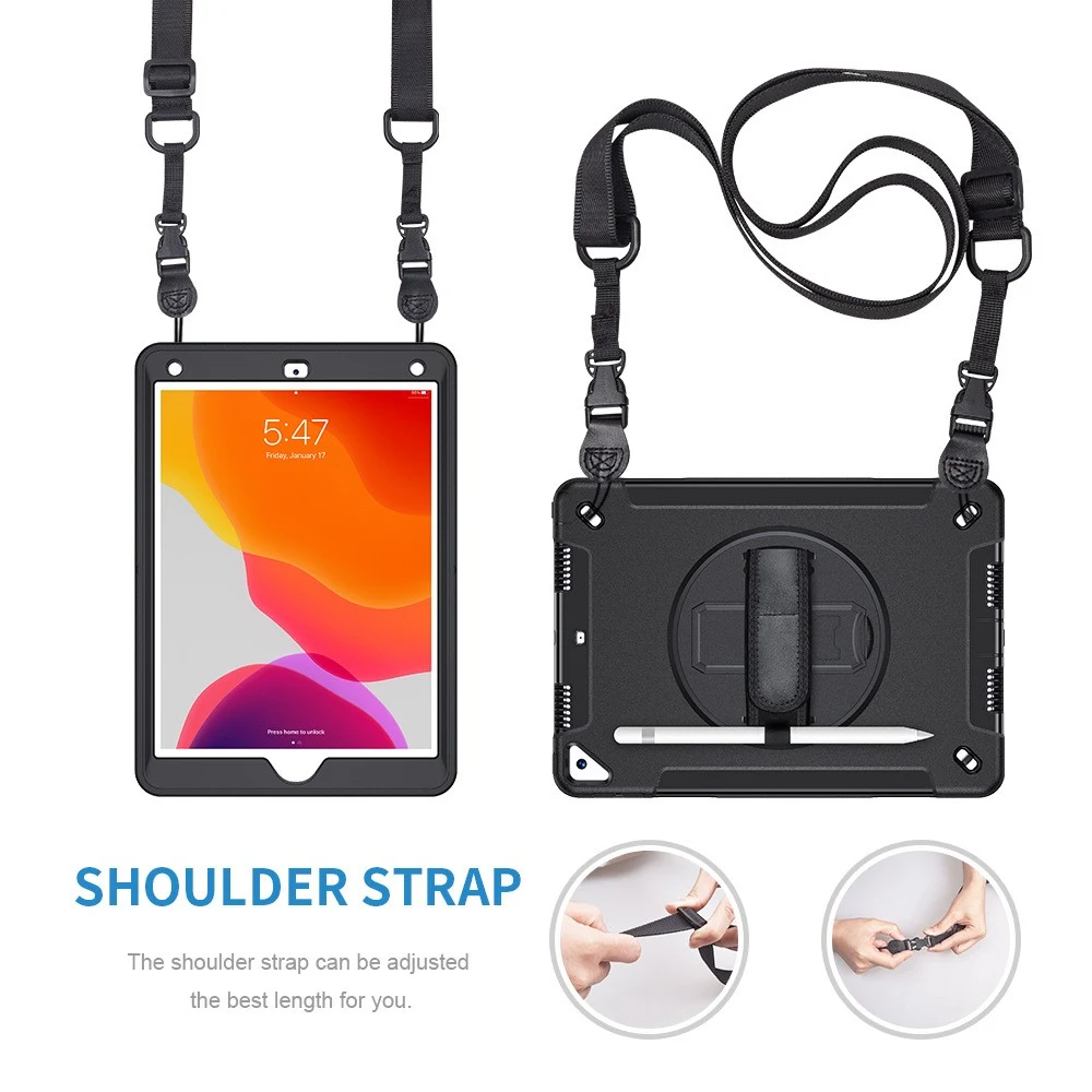 iPad 10.2" 2019/2021 Rugged Shoulder Strap Case 1