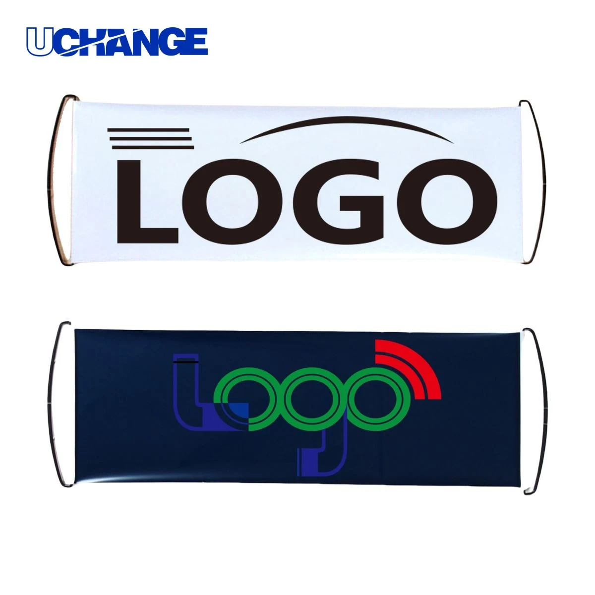 PET Retractable Handheld Banner Flag 1