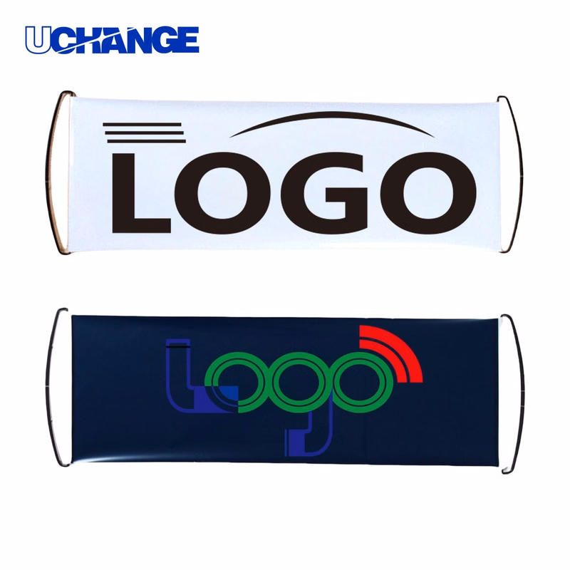 PET Retractable Handheld Banner Flag