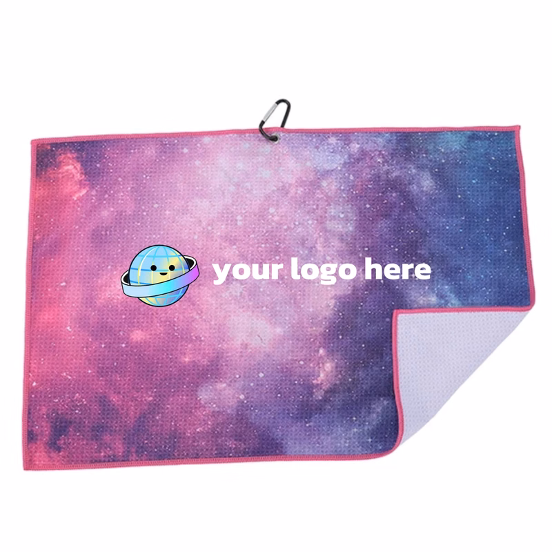 MOQ 10pcs Golf Course Towel with Hook