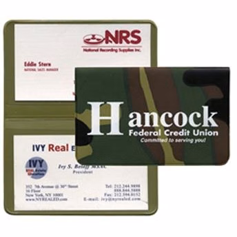 Camouflage Fold Over Card Case