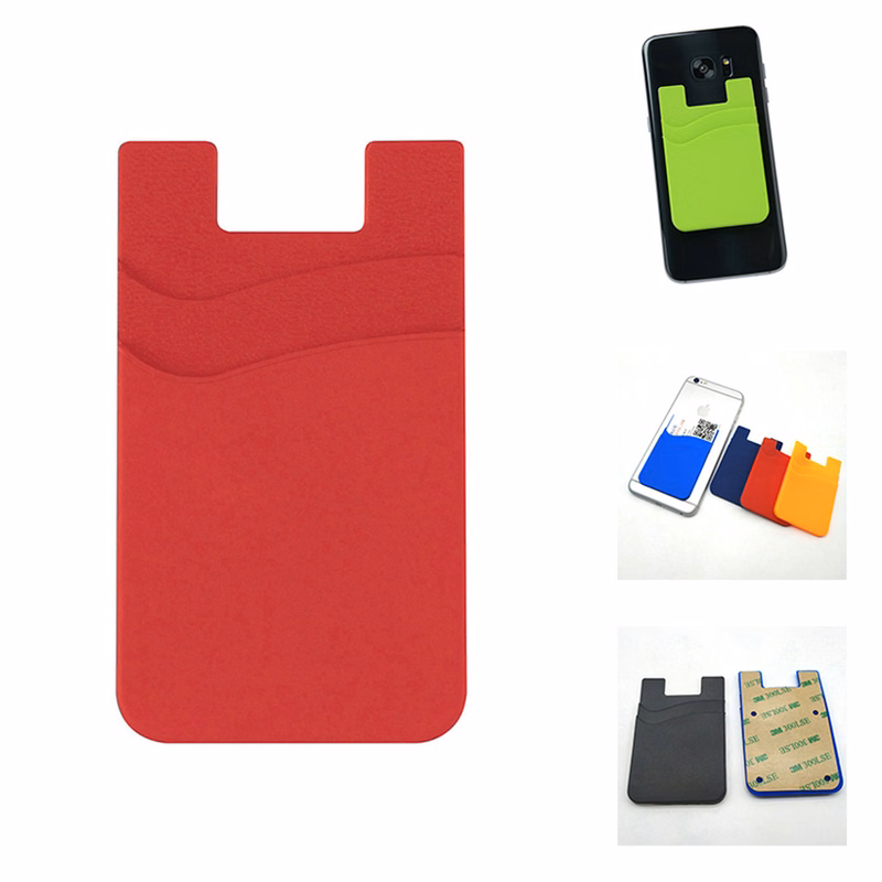 Double Pouch Silicone Phone Wallet