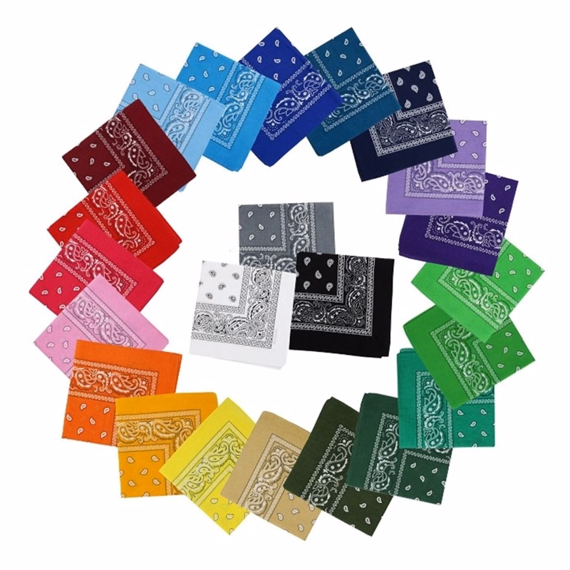 Cotton Custom Printed Square Scarf