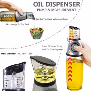 17oz Pump Measurement Olive Oil Bottle Dispenser