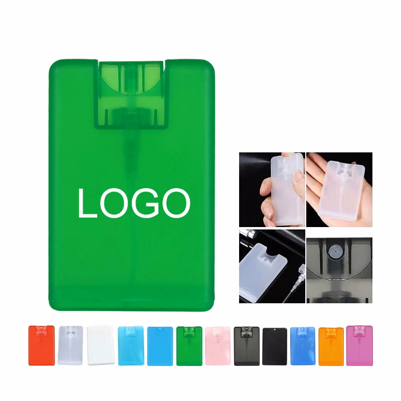 Custom Hand Sanitizer Spray 20ml with Card Shape and Logo Imprint