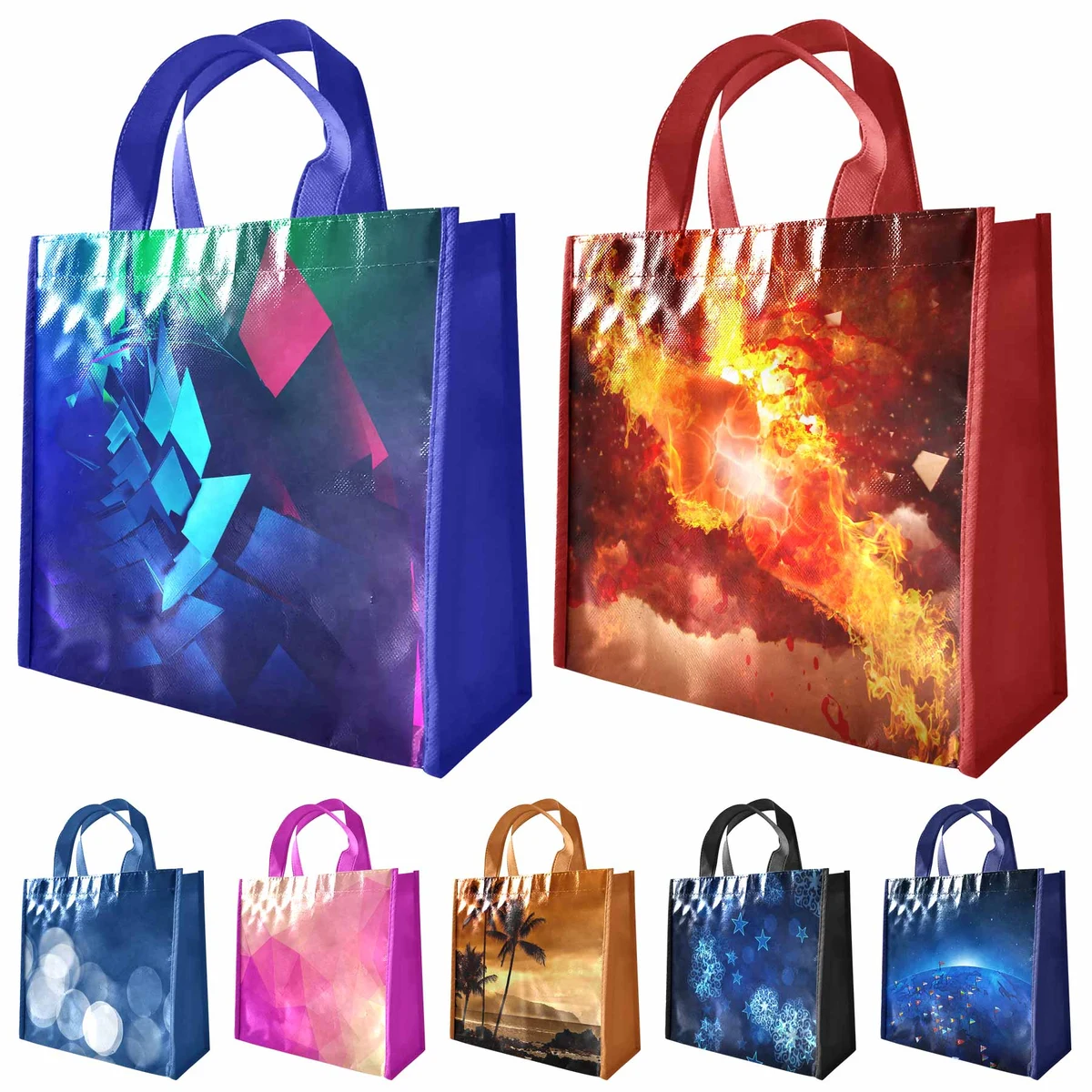 RPET Woven Shopper Tote Bags 1
