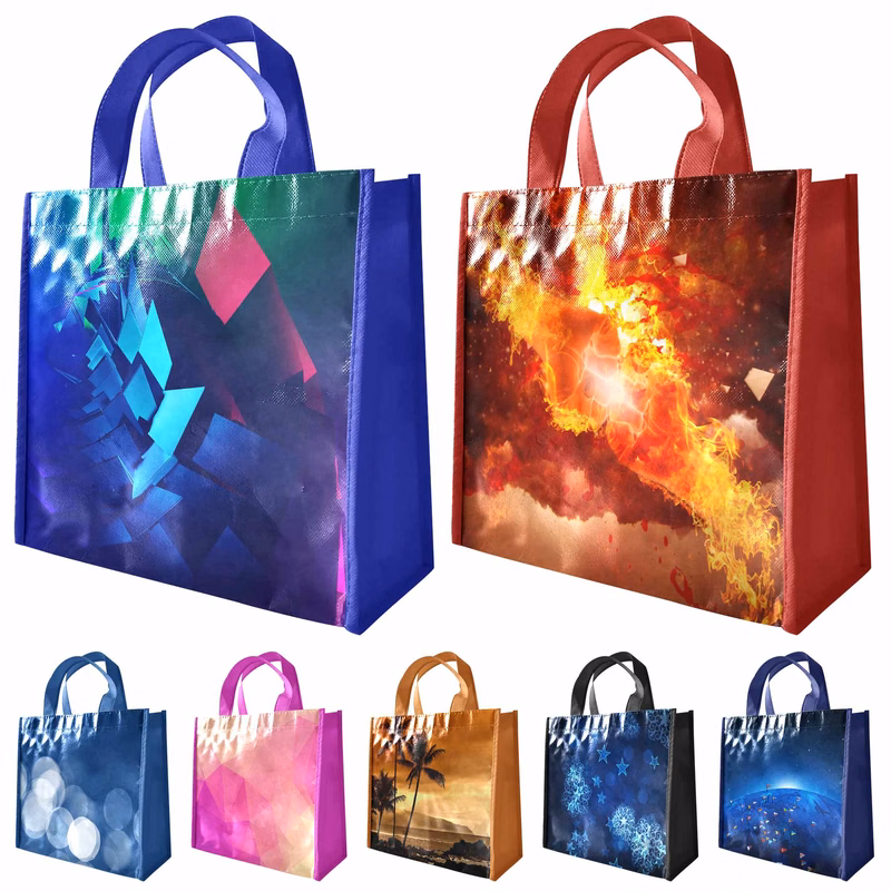 RPET Woven Shopper Tote Bags