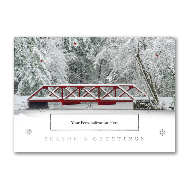 Hint of Red Holiday Card 1