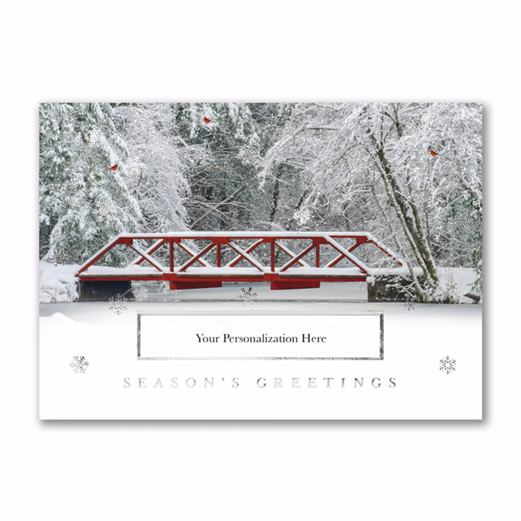 Hint of Red Holiday Card