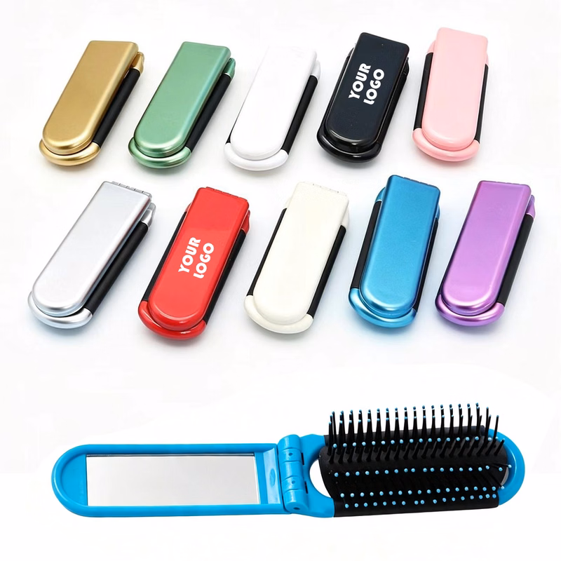 Foldable Portable Comb With Mirror