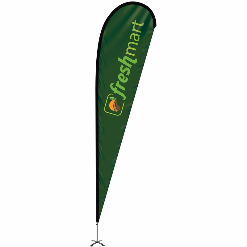 15' Portable Single Reverse Teardrop Kit with Cross Base