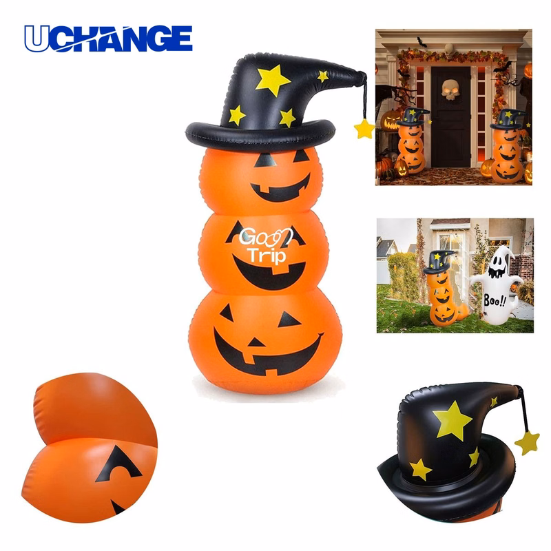 Water Filled Pumpkin Bobble Head Figure