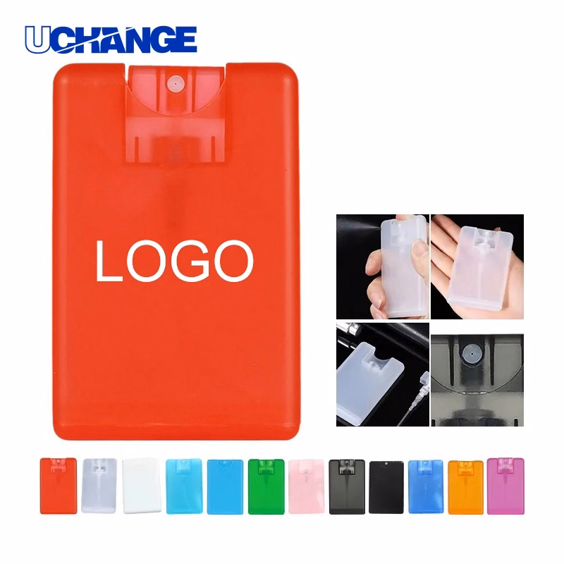 Hand Sanitizer Spray Bottle 20ml Card Shape with Custom Logo