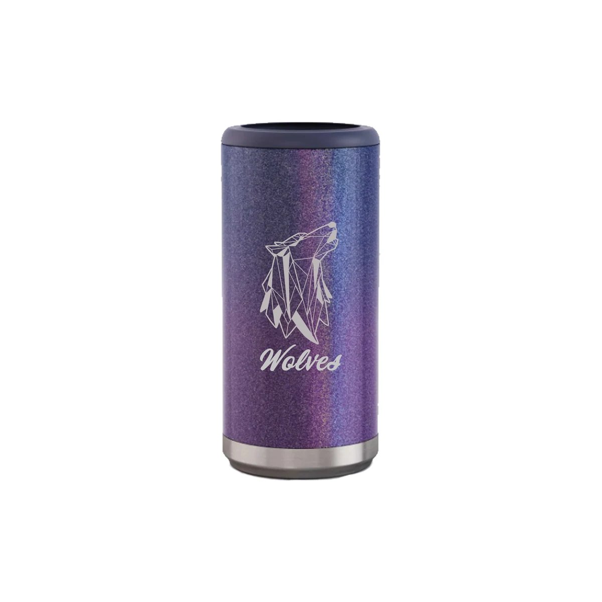 12 Oz. Nightshade Stainless Steel Skinny Can Cooler 1