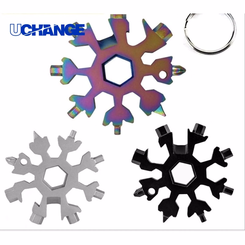 Snowflake Multi-Tool Compact Emergency Tool for Outdoor & Survival Use
