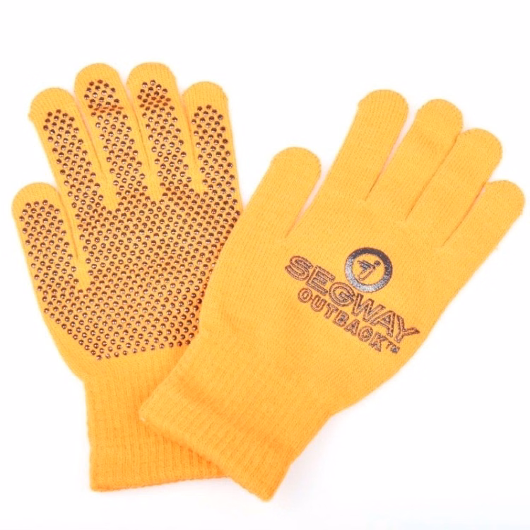 knitted Gloves w/ PVC dots on the palms