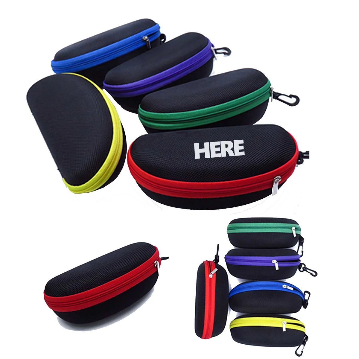 Portable Travel Zipper Eyeglasses Case 1