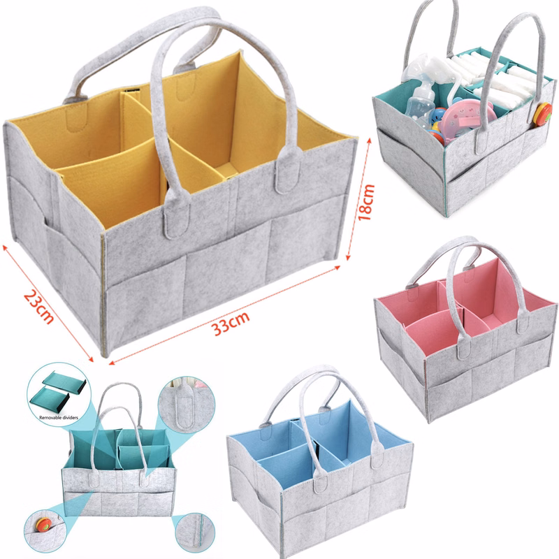 Baby Diaper -Nursery Storage Felt Bag