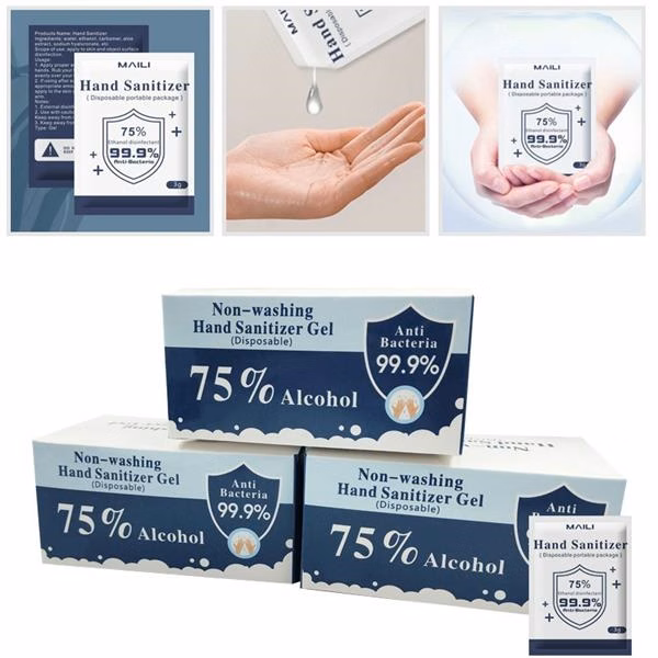 3ML Disposable Hand Sanitizer Gel Pouch