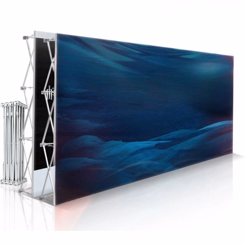 Stretchable Fabric Exhibition Aluminum Alloy Poster Stand
