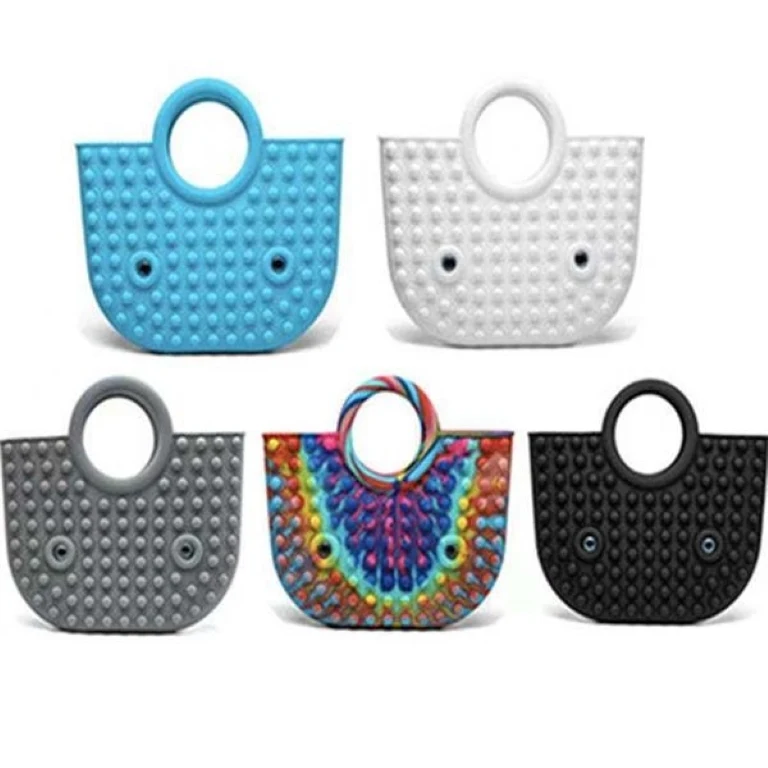 Handbag Push Pop Fidget Toys Silica Gel Tote Bag 1
