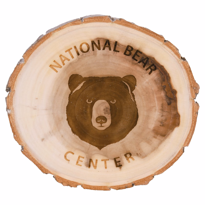 4" Old West Log Cottonwood Coaster