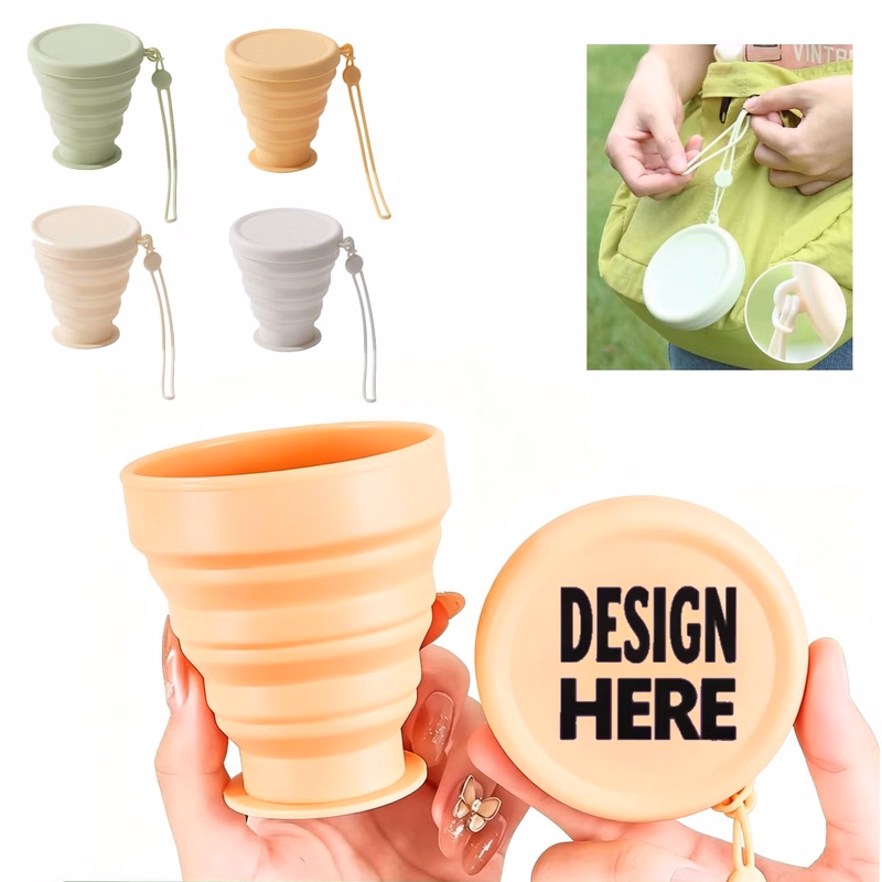Foldable High-Temperature Resistant Silicone Portable Cup