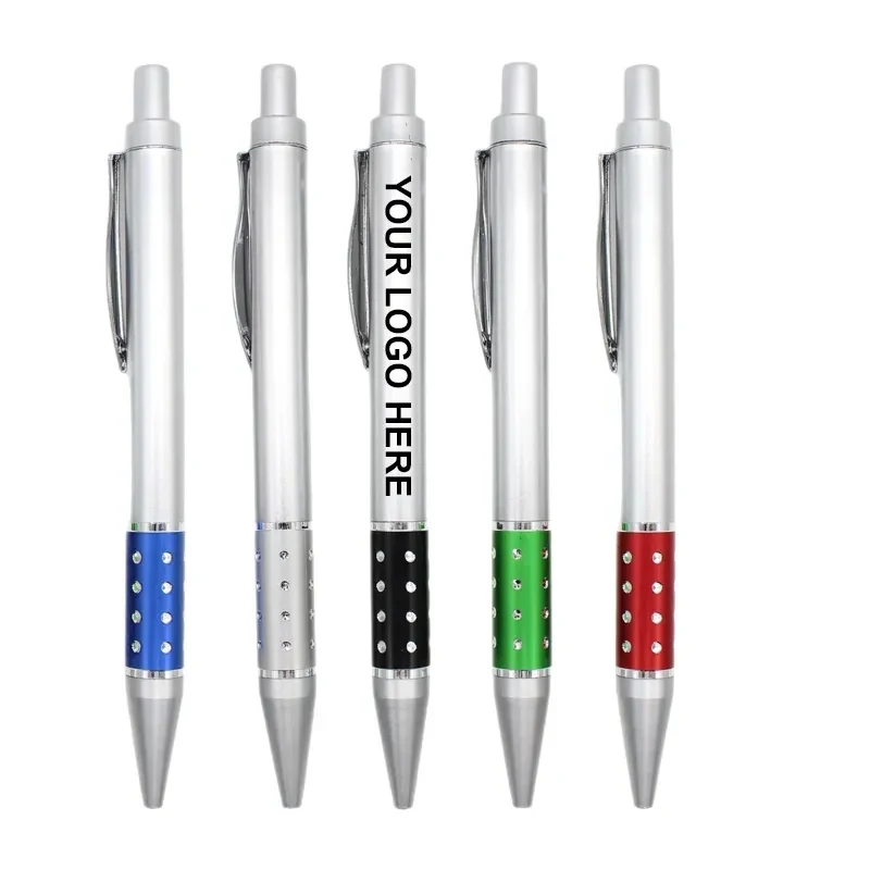 Writing Ballpoint Pen With Diamond Grip 1