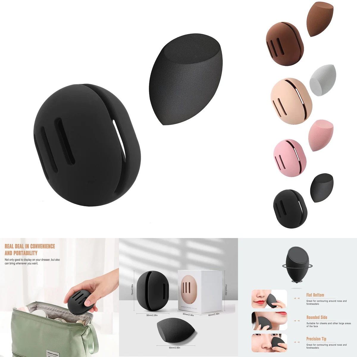 Makeup Sponge Holder with Makeup Sponge 1