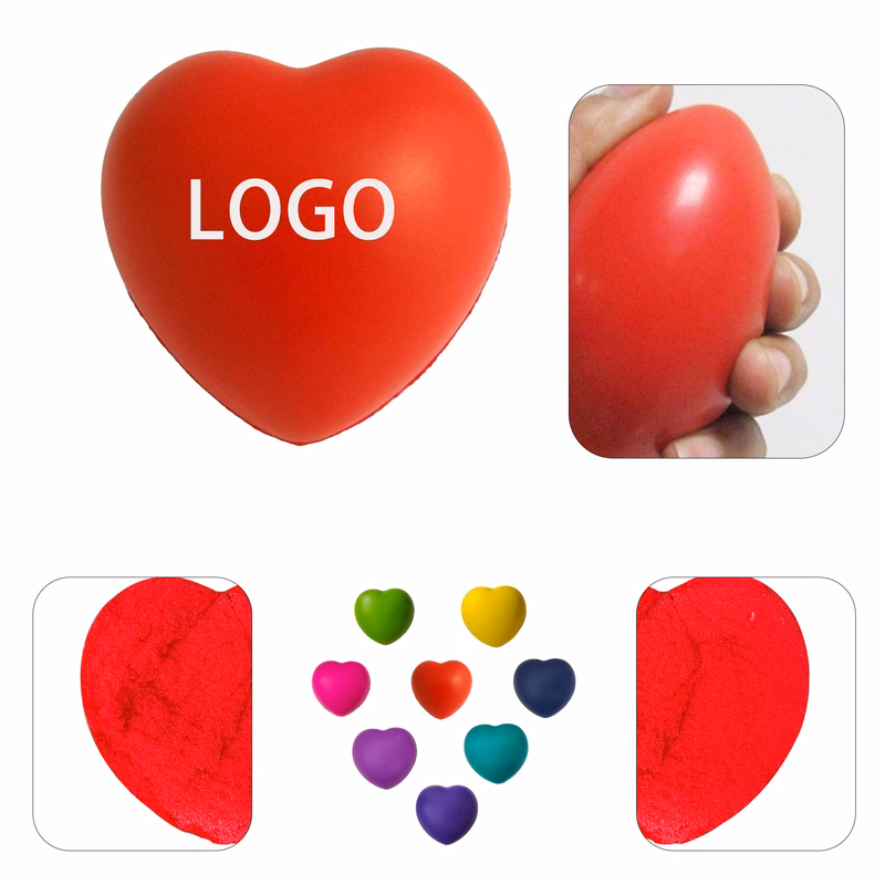 PU Custom Heart Shaped Pressure Relief Ball