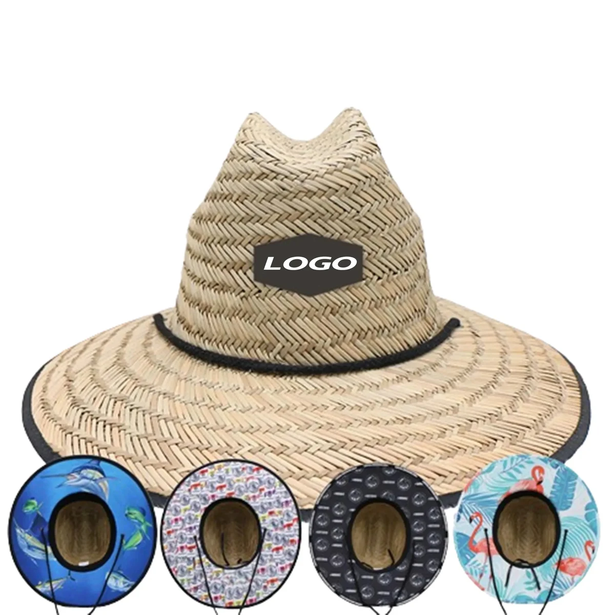 A straw hat suitable for large activities 1