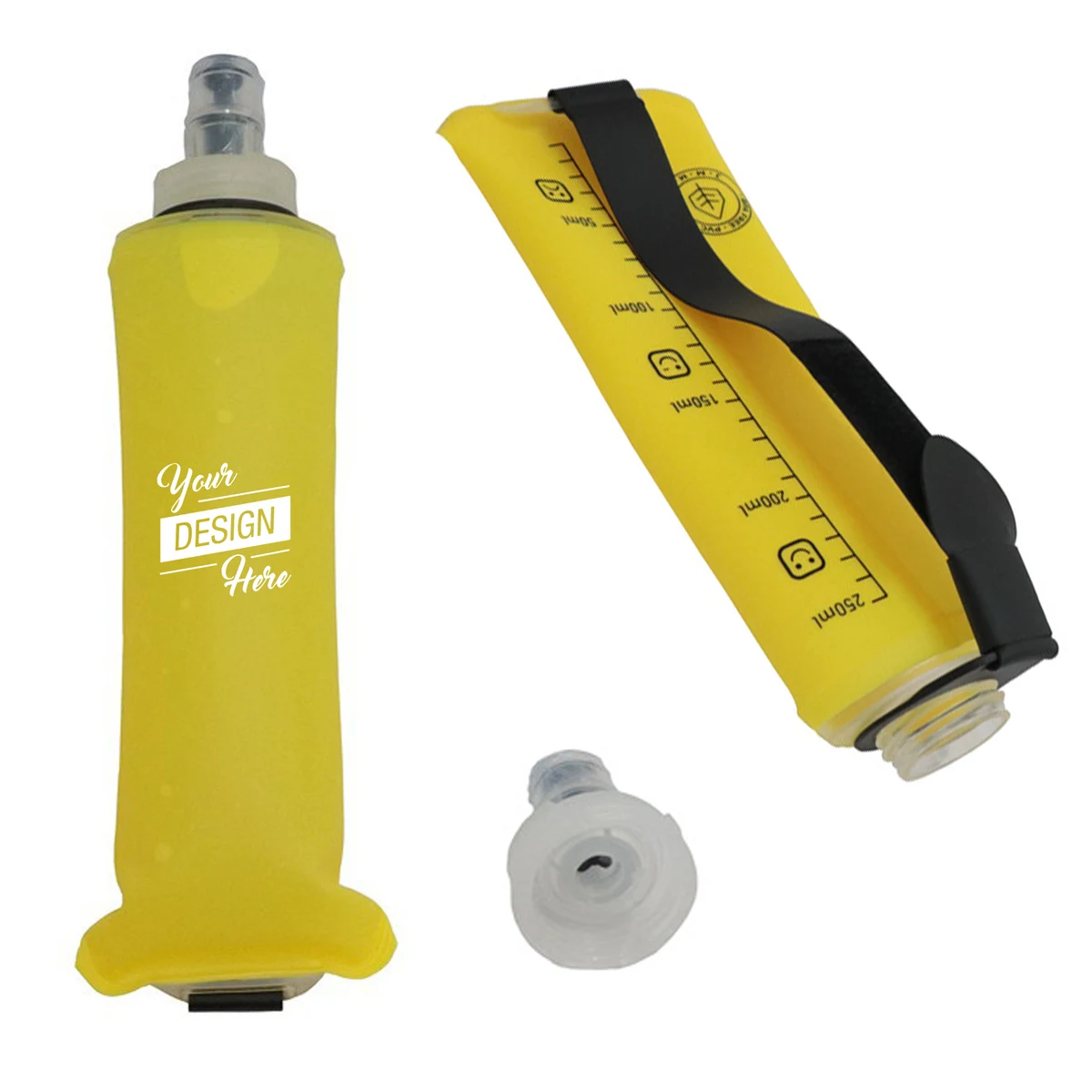 8 OZ Folding TPU Soft Water Bottle with Handle 1