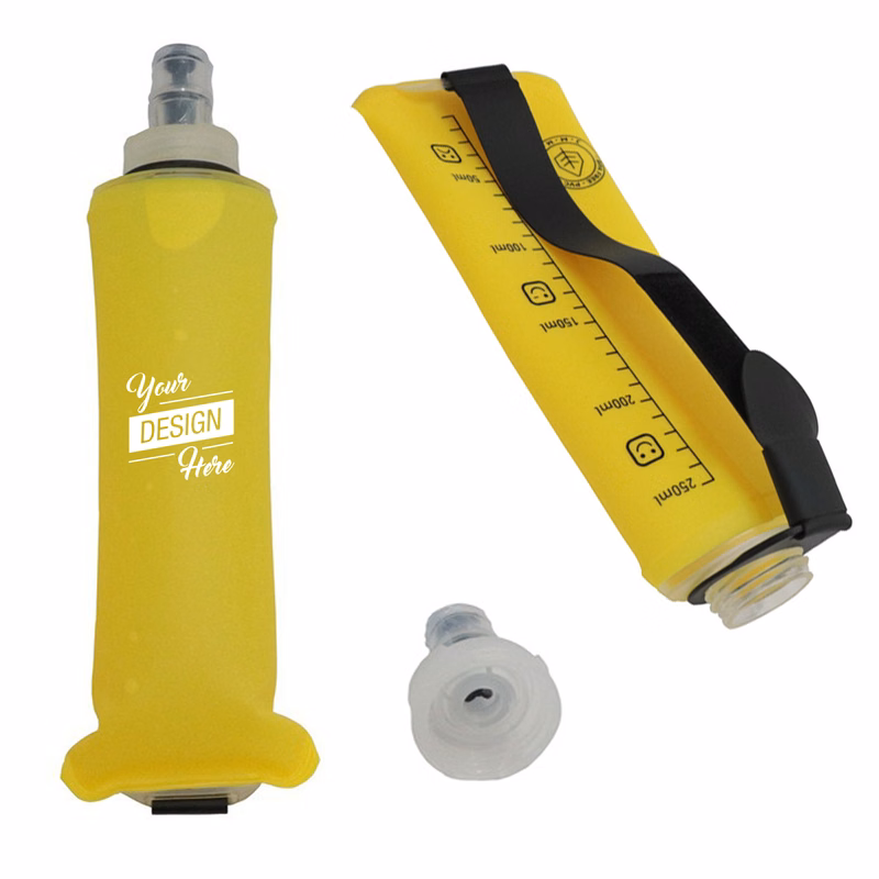 8 OZ Folding TPU Soft Water Bottle with Handle