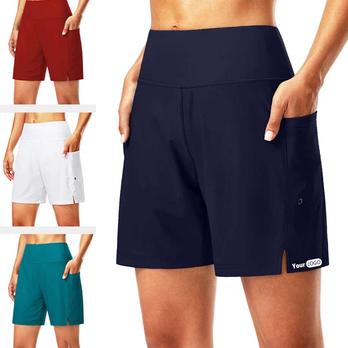 Waisted Quick Dry Beach Swimming Shorts 1