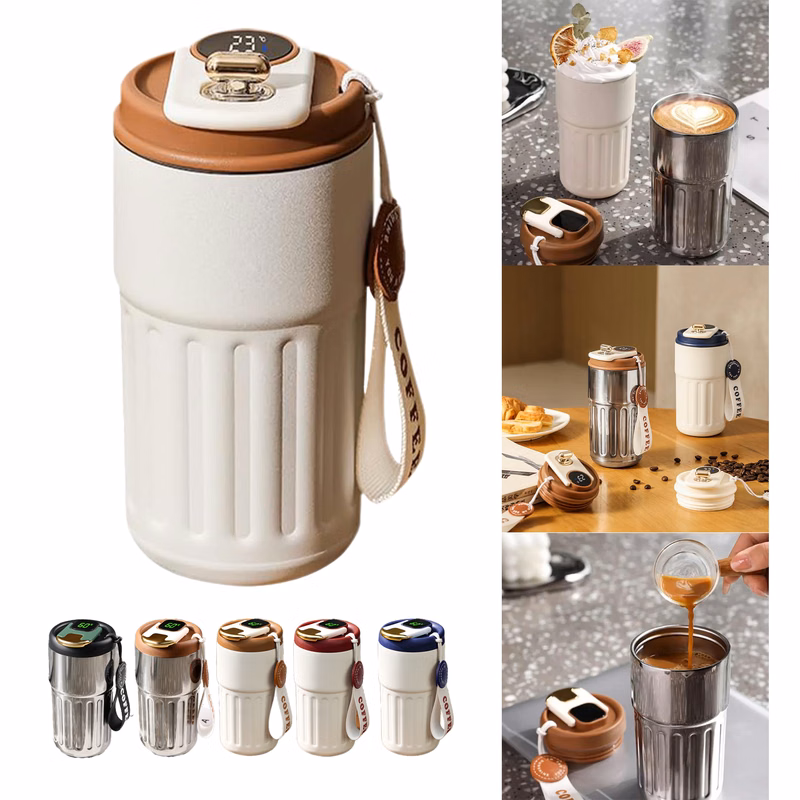 Coffee Cup With Temperature Display