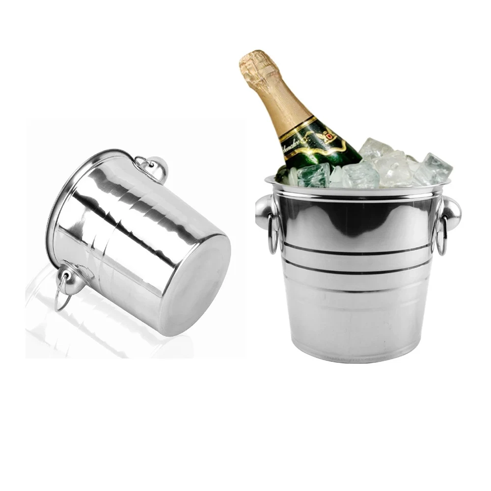 Polishing Stainless Steel Beer Wine Ice Bucket 1