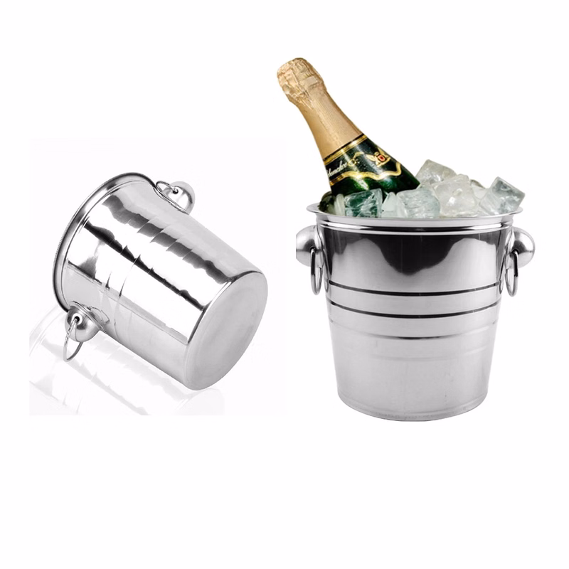 Polishing Stainless Steel Beer Wine Ice Bucket