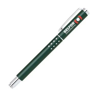 Matte Green Brass Roller Ball Pen 1